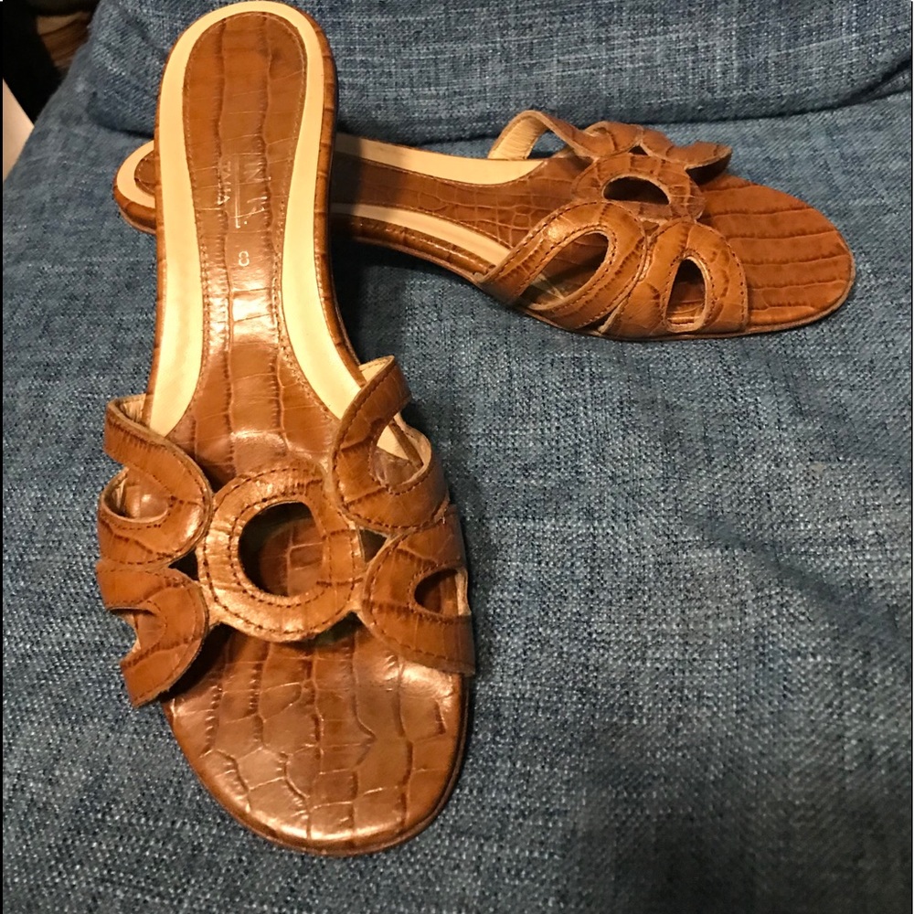 Aquatalia by Marvin K Italian leather slides